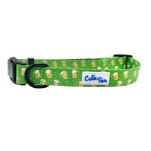 Cutie Ties Fun Design Dog Collar Small Green Beer