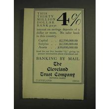1906 The Cleveland Trust Company Ad - Pays 4%