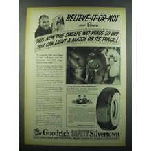 1939 Goodrich Tires Ad - Ripley Believe-it-or-Not