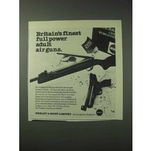 1978 Webley & Scott Air Guns Ad - Britain's Finest