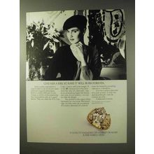 1985 De Beers Diamond Ad - Fire Will Burn Forever