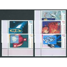 GER 1999 (SET) U/M 'RELIEF FUNDS- OUTER SPACE' (CORNER MARGINS)(5v)(EBID49-723)
