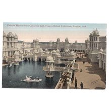 FRANCO-BRITISH EXHIBITION, LONDON. 1908 OFFICIAL unused antique postcard. =