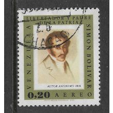 VENEZUELA 1966 AIR 20c SIMON BOLIVAR SG 1972 FINE USED