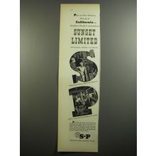 1954 Southern Pacific Railroad Ad - Play in New Orleans, then go to California