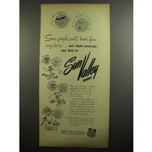 1954 Union Pacific Railroad Sun Valley Idaho Ad - Some people can't have fun