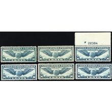 C24, MNH F-VF WHOLESALE Lot Of Six Stamps CV $66 - Stuart Katz