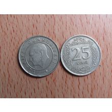 Turkey 2010 25 Kurus Coin