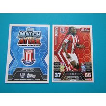 268. Kenwyne Jones - Stoke City - Match Attax 2013/14 Football Card EF1