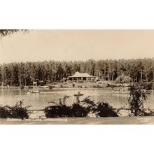 Eckstein Park Lake Johannesburg South Africa RPC Old Postcard