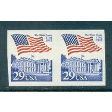 2609 29c U.S. Flag Over White House Imperf Fine MNH Pair W0583