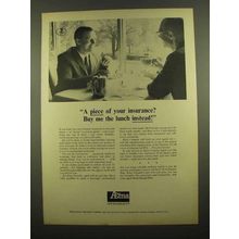 1965 Aetna Life & Casualty Insurance Ad - Buy Me Lunch