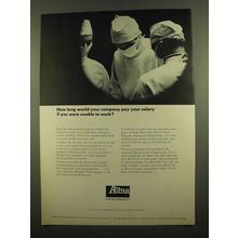 1965 Aetna Life & Casualty Insurance Ad - Pay Salary