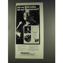 1977 Memorex Tape Ad - Ella Fitzgerald, in German