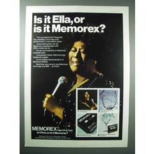 1977 Memorex Recording Tape Ad - Ella Fitzgerald