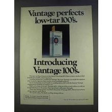 1977 Vantage 100's Cigarettes Ad - Perfects