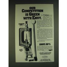 1985 Lee Precision 2001 Challenger Press Ad - Our competition is Green with Envy