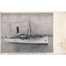 Durham Castle Steamer Antique Ship Postcard