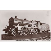 LMS Express Train Claughton Class Old RPC Postcard