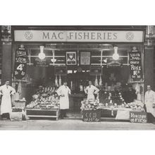 Mac Fisheries Fish Shop at Romford Essex Postcard