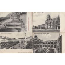 Belem Egreja Portugal Old Postcard Lisbao Convento 4x Old Postcard