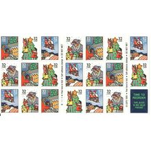 Christmas Family Scenes Booklet Pane of Twenty 32 Cent Postage Stamps Scott 3116