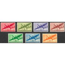 US Transport Airmail Stamps Complete Set Mint Mint NH Scott C25-31