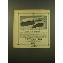 1961 Kent of London Fur Brush Advertisement - those who think mink and own some