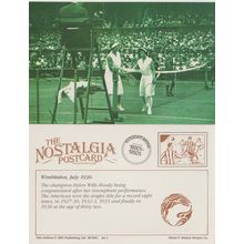 Postcard Tennis Helen Wills Moody Wimbledon 1930 Sport American - Nostalgia