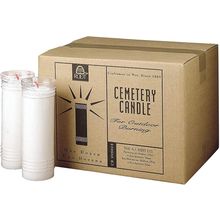 Root Candles Cemetery Prayer Candles for Outdoor Burning in Clear Flame Resistan