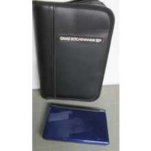 NIINTENDO DS LITE METALLIC BLUE CONSOLE SYSTEM And CASE WORKS GREAT
