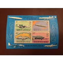 ICOLLECTZONE Bermuda 321a VF NH post office fresh airplanes