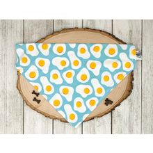 Sunny Side Up Eggs - No Tie Dog Collar Bandana XSmall