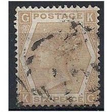 1872 SG122b 6d Pale Chestnut Plate 11 Fine Used "KG".