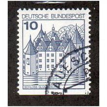 GER 1977 10pf 'CASTLES (EX BOOKLET)' FINE USED (EBID30-076)