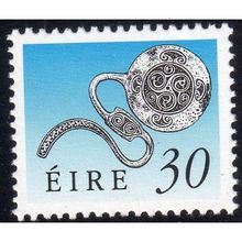 1990 Ireland Sg754 30p CHALK PAPER MOUNTED MINT (E27)