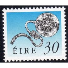 1990 Ireland Sg754 30p CHALK PAPER MOUNTED MINT (E27)