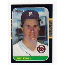 1987 Donruss Eric King RC rookie card #250 -Tigers