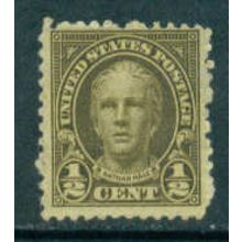 653 1/2c Nathan Hale Barely Clears MNH T0050