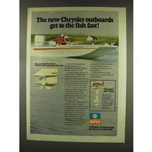 1977 Chrysler Marine Outboards Ad - Get to Fish Fast