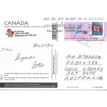 Canada. #PCF-C006 Wildflowers, Type E, USED 2002, black format