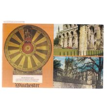 multiview, WINCHESTER, HAMPSHIRE used vintage postcard Colourmaster 1980 pm