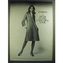 1974 Nat Kaplan Jamison Dress Ad - Jamison. A study in the unstudied look