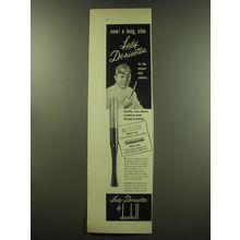 1949 Dunhill Lady De-Nicotea Cigarette Holder Ad - A long, slim Lady De-Nicotea