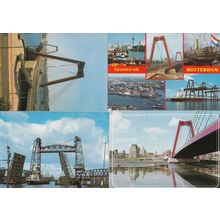 Bridge At Rotterdam Holland 4x Bridges Postcard s