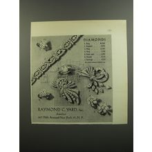 1953 Raymond C. Yard Jewelry Advertisement - Diamonds