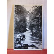 (BETTWS) BETWS-Y-COED, THE FAIRY GLEN.. used vintage postcard 1952 pm =