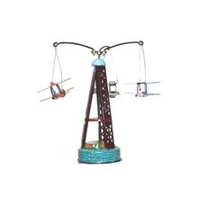 MM264 - Collectible Tin Toy - Biplane Carousel - 6"H x 3"W x 3"D