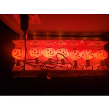 HALLOWEEN JACK O LANTERN BUBBLE LIGHTS SET OF