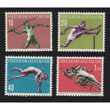 Liechtenstein Athletics 4v 1956 MNH SG#340-343